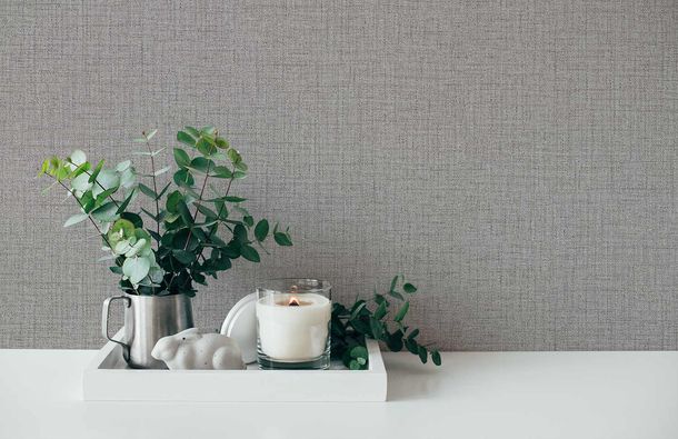 Artikelbild Vliestapete Textil Struktur grau-braun 38528-6