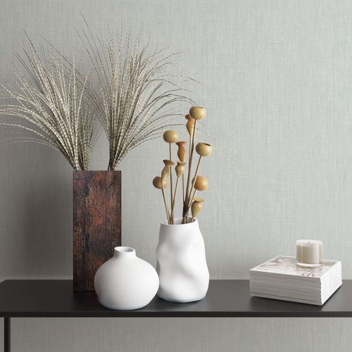 Picture Non-Woven Wallpaper Textile Structure white-blue 33326