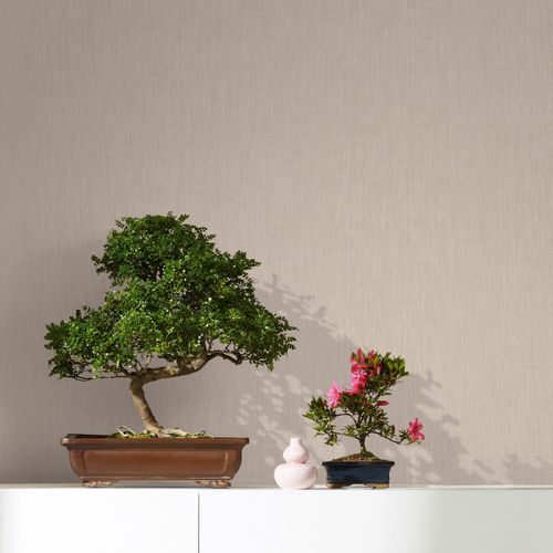 Image Non-Woven Wallpaper Textile Structure beige 33327