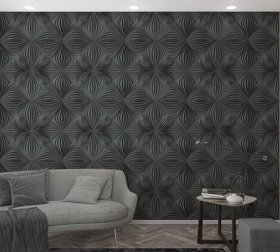 Produktbild Fototapete Vlies Grafik 3D Geometrie anthrazit 47230