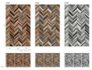 Illustration Photo Wallpaper Zig-Zag Wood Look brown blue 47245 3