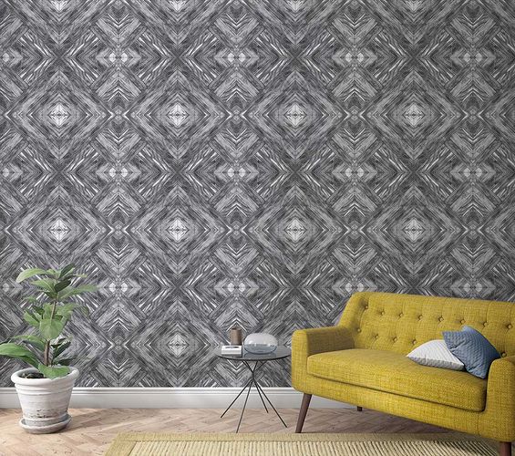 Picture Photo Wallpaper Wood Look Graphic grey white 47250