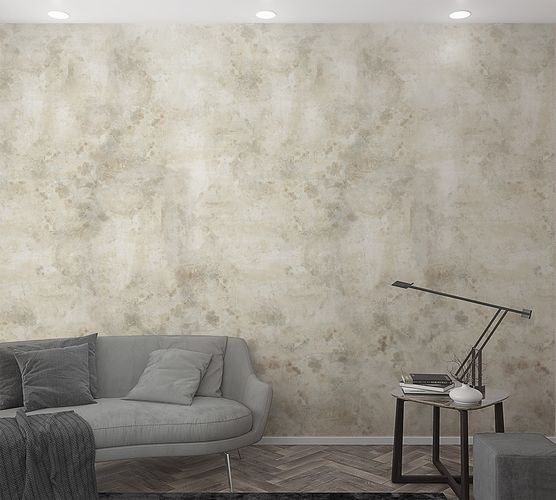 Image Photo Wallpaper Concrete Look Vintage beige 47258