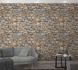 Image Photo Wallpaper Stone Look Wall brown grey 47262 1