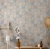 Photo Non-Woven Wallpaper Tiles greige blue Marburg 45710 1