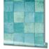 Picture Non-Woven Wallpaper Tiles green blue Marburg 45720 2