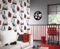 Artikelbild Kindertapete London City Bus weiß rot grau P+S 05642-10 1