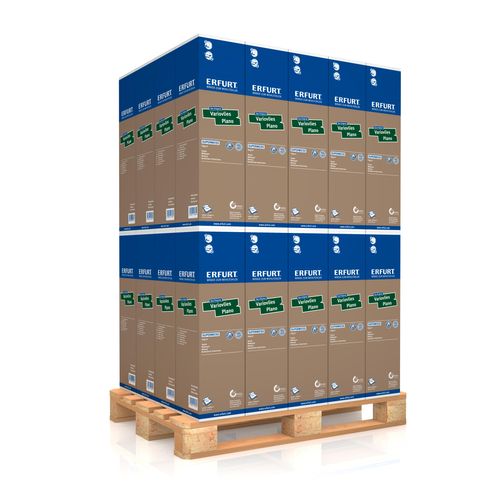 Kartonbild 4 Rollen Erfurt Tapete Glattvlies Plano Superweiß 15 m²