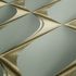 Tapete Vlies 3D Grafisch grau-grün gold 3