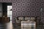 Tapete Vlies 3D Dreiecke pink schwarz 1