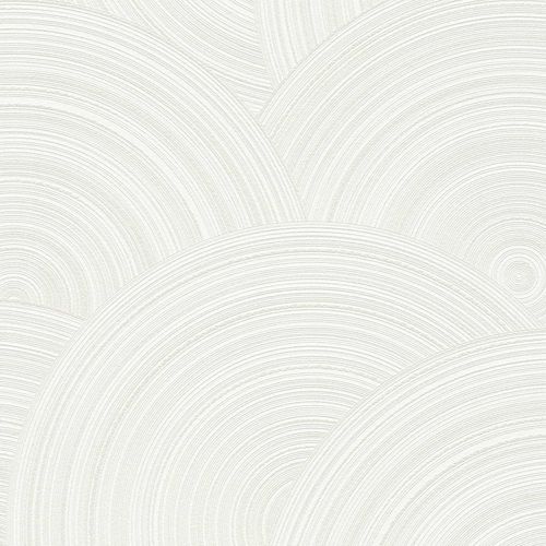 Tapete Vlies 3D Wellen weiß silber 386961