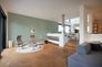 Non-Woven Wallpaper Plain Linen grey-green 38712-9 4
