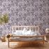 Non-Woven Wallpaper Orient purple grey 38174-4 3