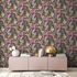 Non-Woven Wallpaper Animals Flowers red 38176-5 4
