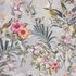 Non-Woven Wallpaper Flowers Birds grey 38178-2 2