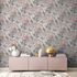 Non-Woven Wallpaper Flowers Birds grey 38178-2 4