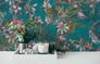 Non-Woven Wallpaper Flowers Birds turquoise 38178-3 4