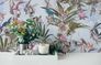 Non-Woven Wallpaper Flowers Birds blue 38178-4 1