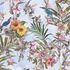 Non-Woven Wallpaper Flowers Birds blue 38178-4 2