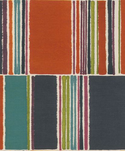 Tapete-Vlies-Rasch-Patchwork-Grafik-orange-blau-484458-63211638