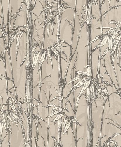 Tapete-Vlies-Rasch-Bambus-Pflanzen-beige-weiss-484861-63211657