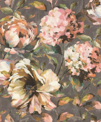 Tapete-Vlies-Rasch-Blueten-Kunst-rosa-beige-grau-485172-63211663