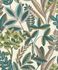 Tapete-Vlies-Rasch-Blaetter-Botanik-gruen-blau-weiss-485523-63211674 1