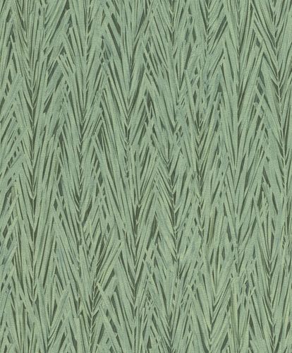 Tapete-Vlies-Rasch-Blaetter-Palme-gruen-schwarz-Glanz-554175-63211748