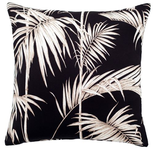 Cushion cover modern flowers black Paris 45x45 cm