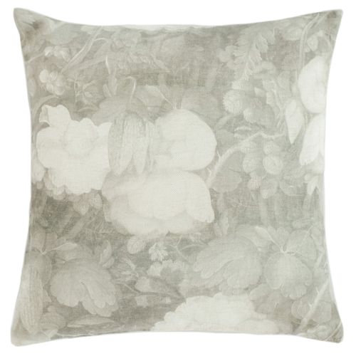 Cushion cover modern flowers silver Amsterdam 45x45 cm