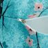 Kissenhülle Modern Blumen blau Kirschblüte reißverschluss offen 3