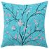 Kissenhülle Modern Blumen blau Kirschblüte 1