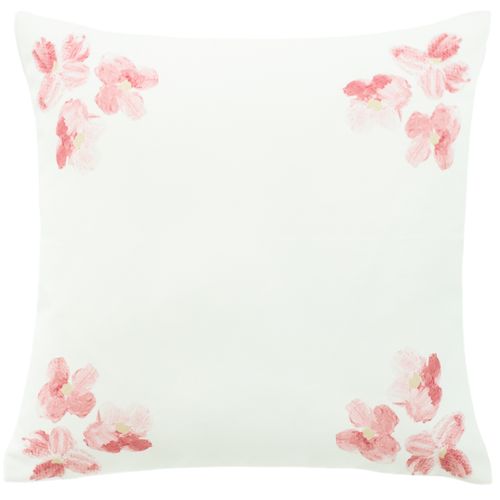 Cushion cover modern flowers white cherry blossom 45x45 cm