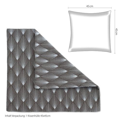 Kissenhülle Modern Struktur Grau-braun New York 45x45 cm