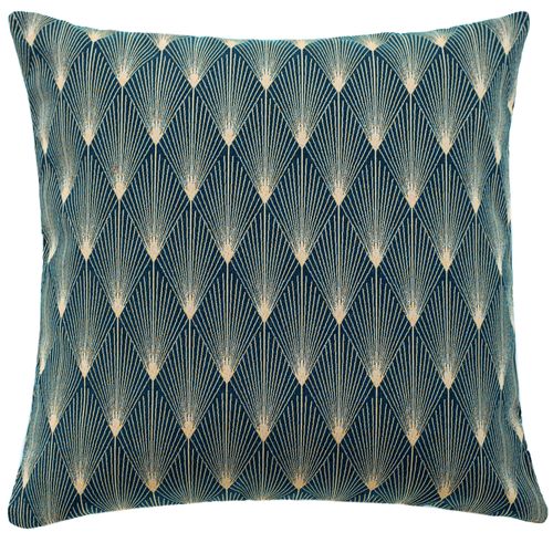 Cushion cover modern structure blue New York 45x45 cm