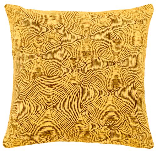 Cushion cover modern structure yellow Cape Town 45x45 cm