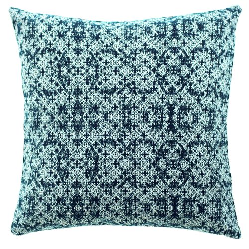 Cushion cover modern structure blue Marrakech 45x45 cm