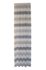 Dekoschal Streifen Blau Halbtransparent 1