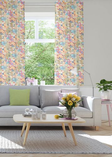 Vorhang gemustert multicolor transparent