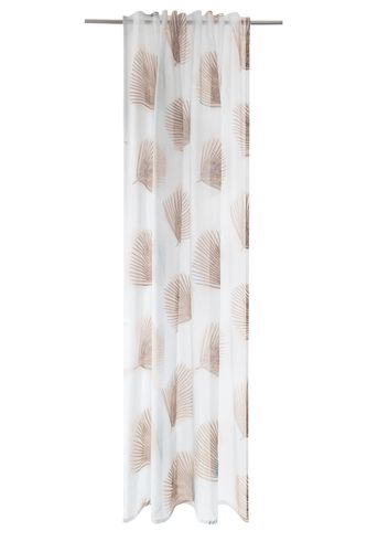 Dekoschal Blumen Ziegel Halbtransparent
