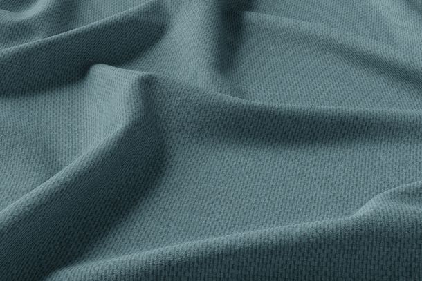 Vorhang Einfarbig taubenblau verdunkelnd falten