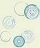 Wallpaper Circles Rasch Prego white blue 489415 1