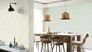 Non-woven wallpaper blue green pink waves Rasch 651522 4