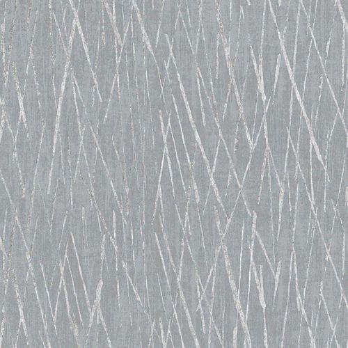 Non-woven wallpaper texture grey silver metallic 38598-1