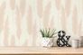 Non-woven wallpaper pattern floral white beige 38631-2 5