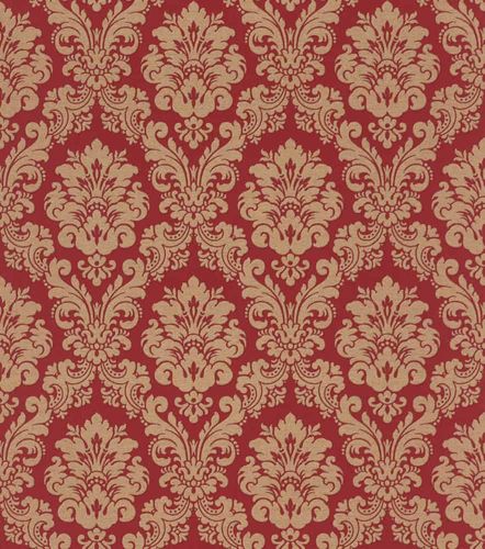 rasch wallpaper trianon classic baroque red gold 570540