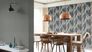 Non-woven wallpaper glitter dark blue 520262 Rasch 3