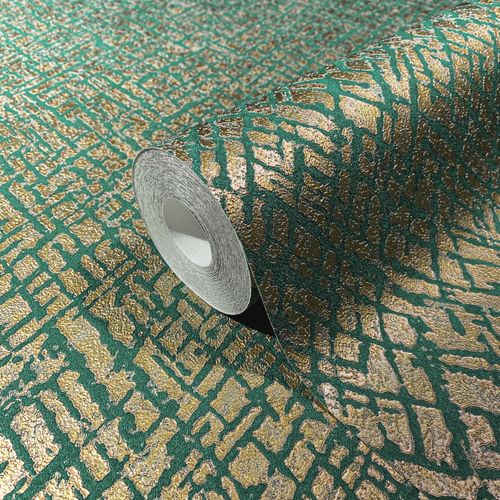 Tapete-Papis-Loveday-Gruen-Gold-Struktur-86727-63213082_1