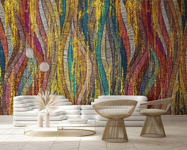 Papis Loveday Photo wallpaper 33797 Wave patterns colorful