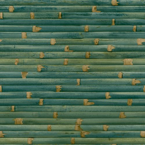 Bamboo look wallpaper GranDeco WL1101 Green Gold